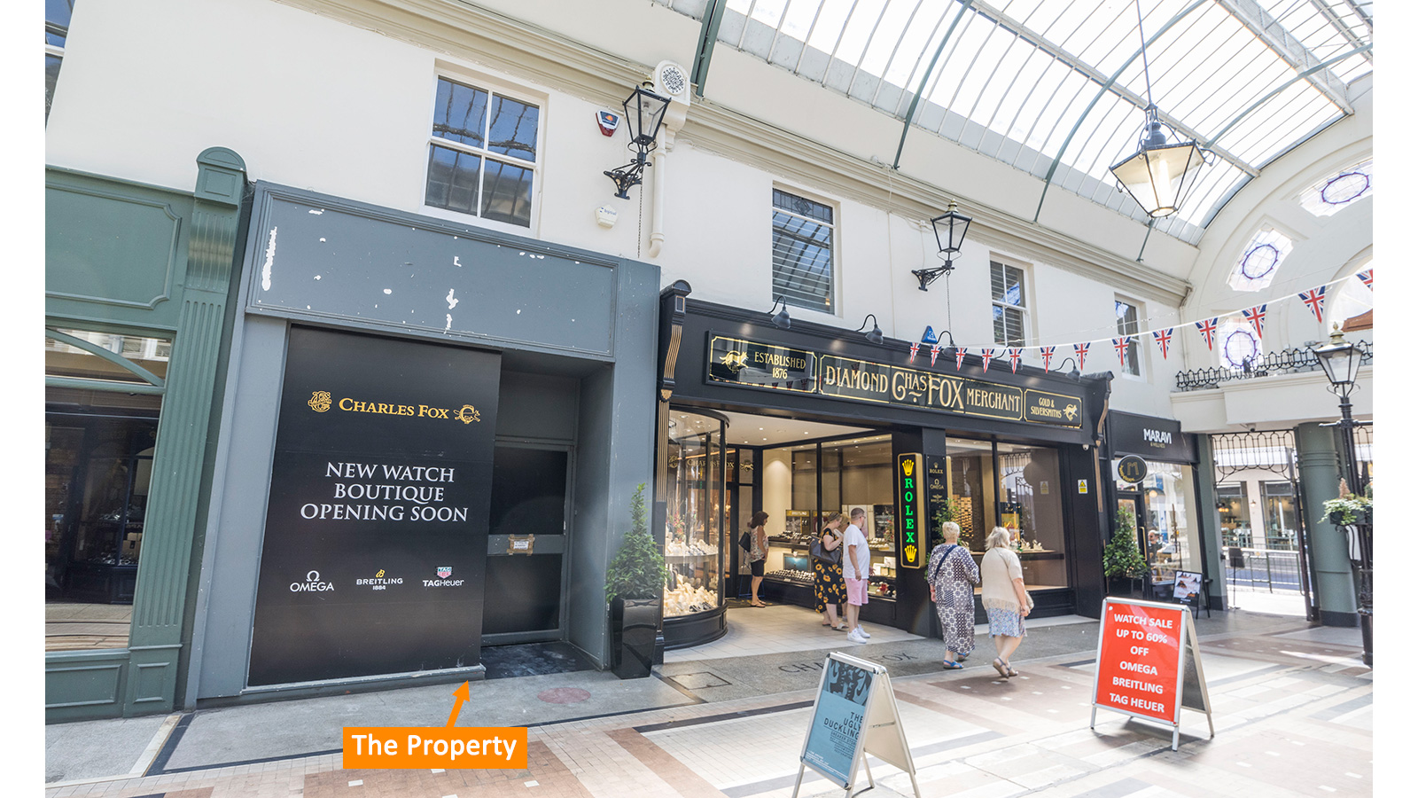 Charles Fox Jewellers<br>20 Bournemouth Arcade<br>Bournemouth<br>Dorset<br>BH1 2AH