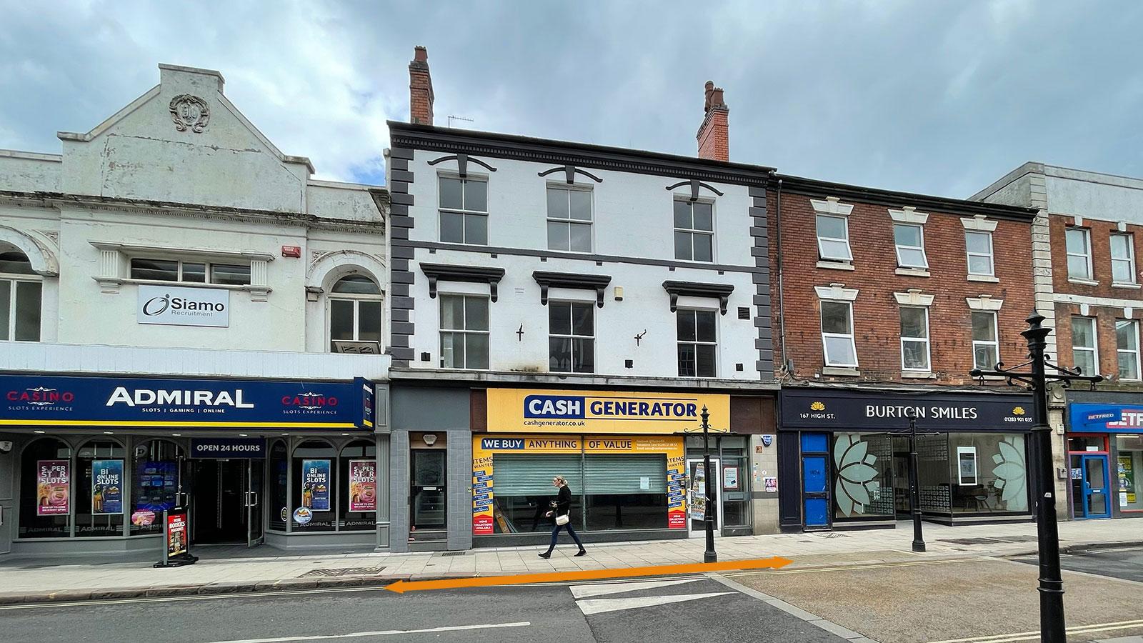 166 High Street<br>Burton Upon Trent<br>Staffordshire<br>DE14 1JE