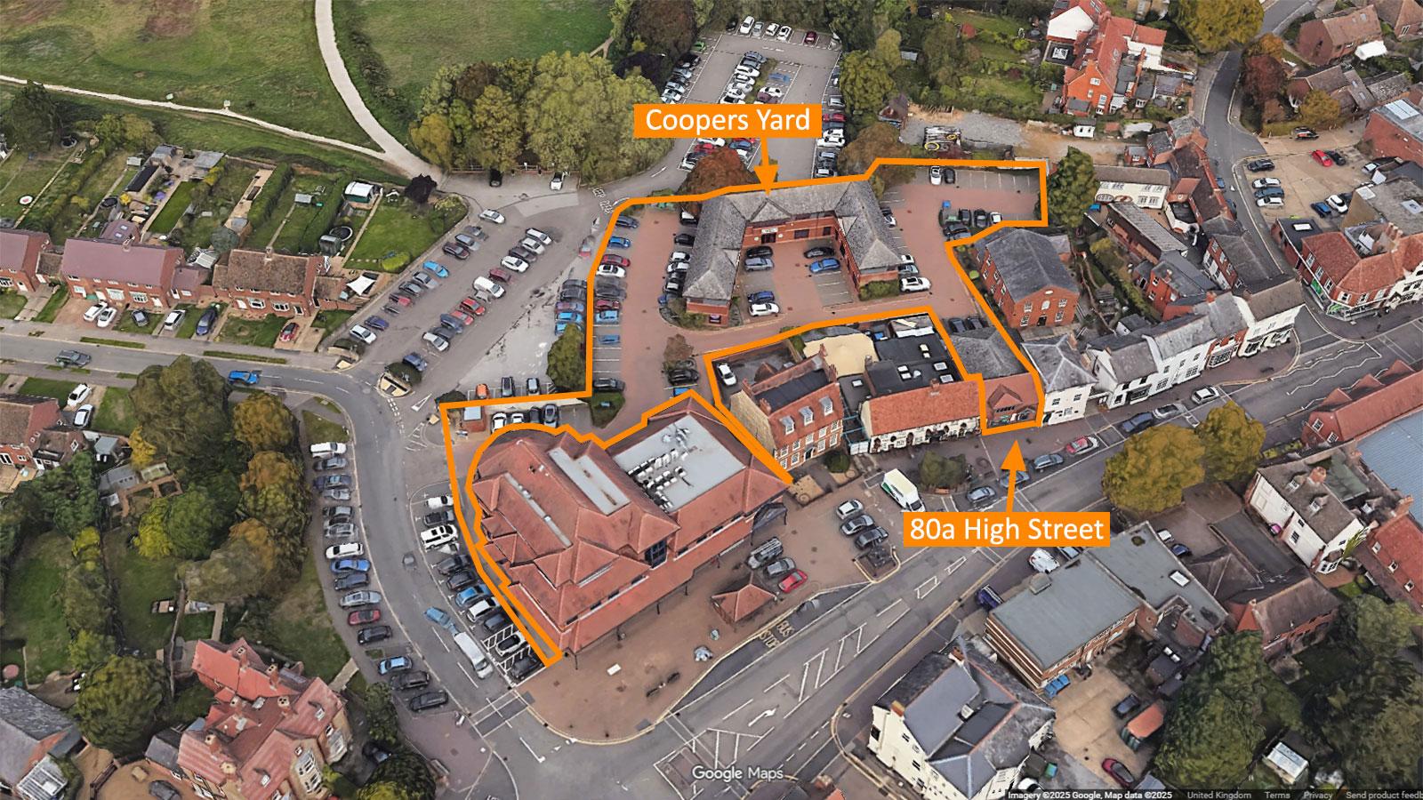 Coopers Yard and 80a High Street<br>Newport Pagnell<br>Milton Keynes<br>Buckinghamshire<br>MK16 8AQ