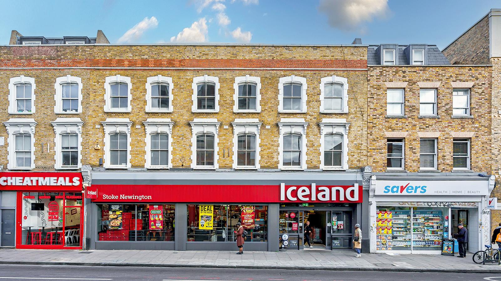 Iceland, 142-146 High Street<br>Stoke Newington<br>London<br>N16 7JL