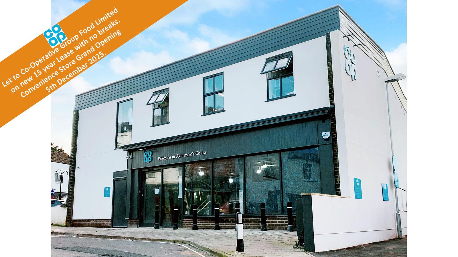 Co-Op Convenience Store & Car Park<br>Lyme Street<br>Axminster<br>Devon<br>EX13 5AT