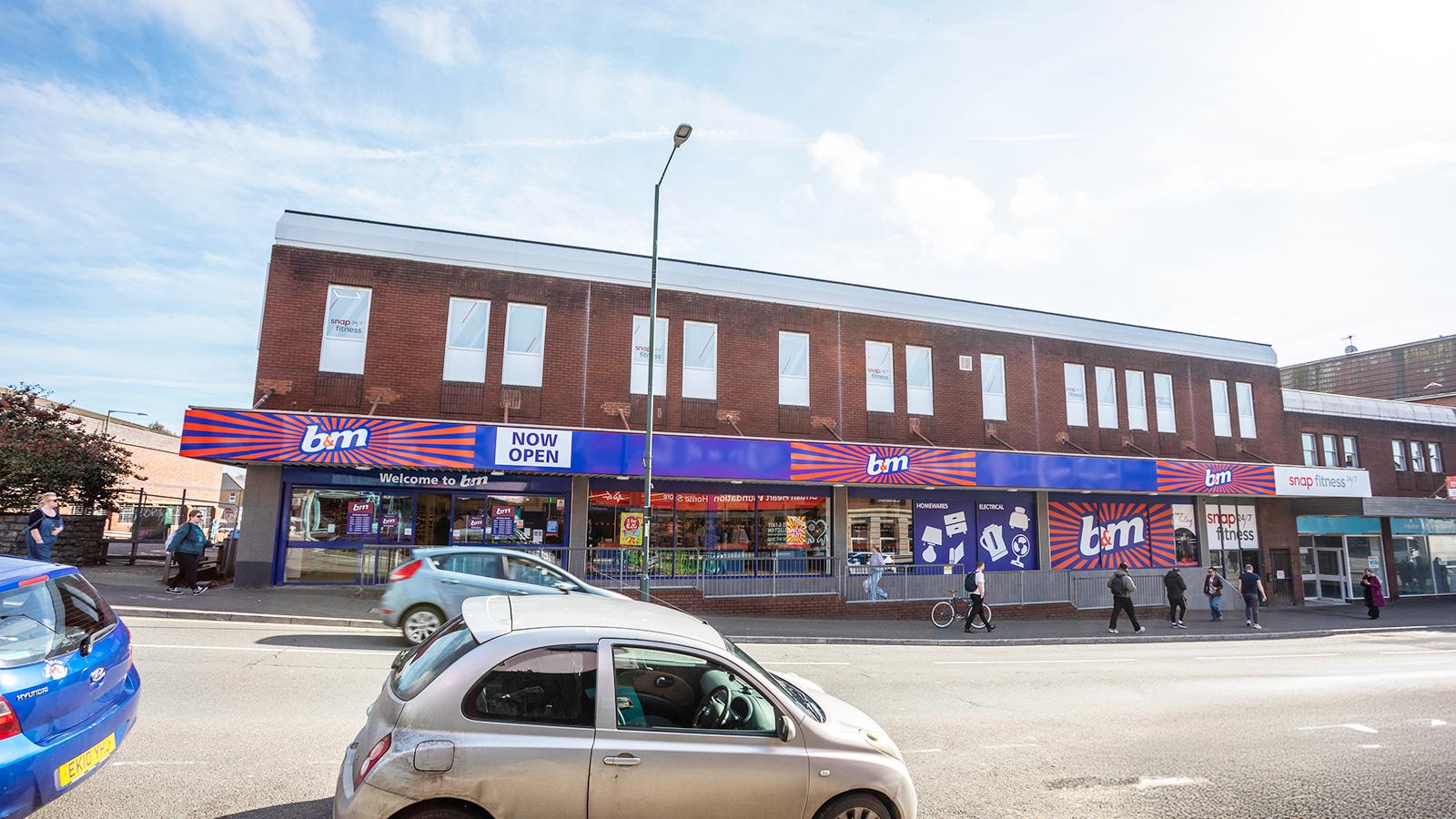 B&M, 447-457 Wimborne Road<br>Winton<br>Bournemouth<br>Dorset<br>BH9 2AN