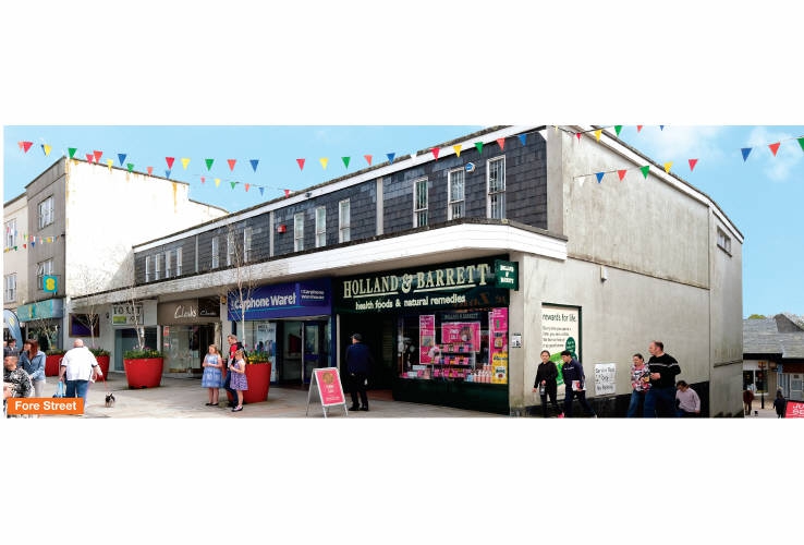 19 / 21 Fore Street & Old Vicarage Place Shopping Centre<br>St Austell<br>Cornwall<br>PL25 5YY