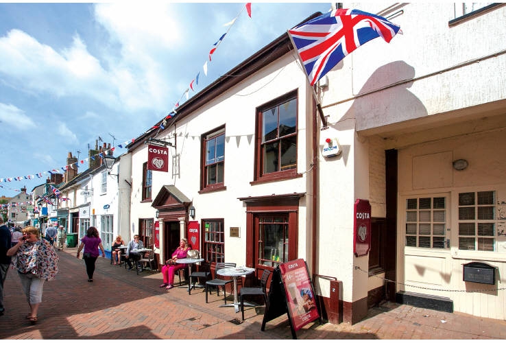 Costa Coffee<br>Old Fore Street<br>Sidmouth<br>Devon<br>EX10 8LP