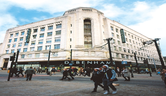 Debenhams Department Store, Rylands Building<br>109-127 Market Street<br>Manchester<br>M60 1TA