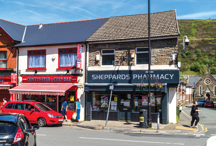Sheppards Pharmacy<br>15 Llwynypia Road<br>Tonypandy<br>CF40 2EL