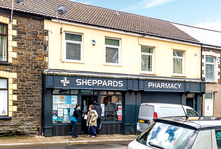 Sheppard's Pharmacy<br>102/103 Ynyshir Road<br>Ynyshir<br>CF39 0EW